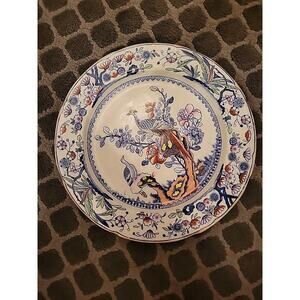 Mason's Masons Patent Ironstone China 10.5 In Plate Oriental Long Tail Pheasant